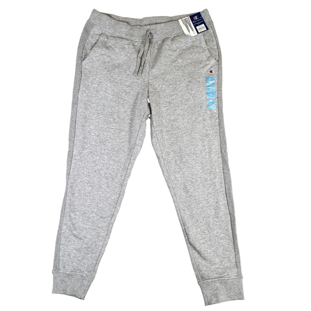 NWT Champion Womens Oxford Gray Joggers Fleece Sweatpants XL NWT 264268